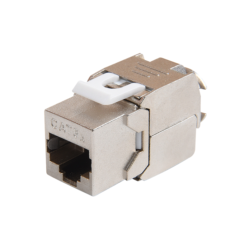 SMT-1061T8C6A-FFTP 180 Grad abgeschirmt Cat6a Toolless Keystone Jack