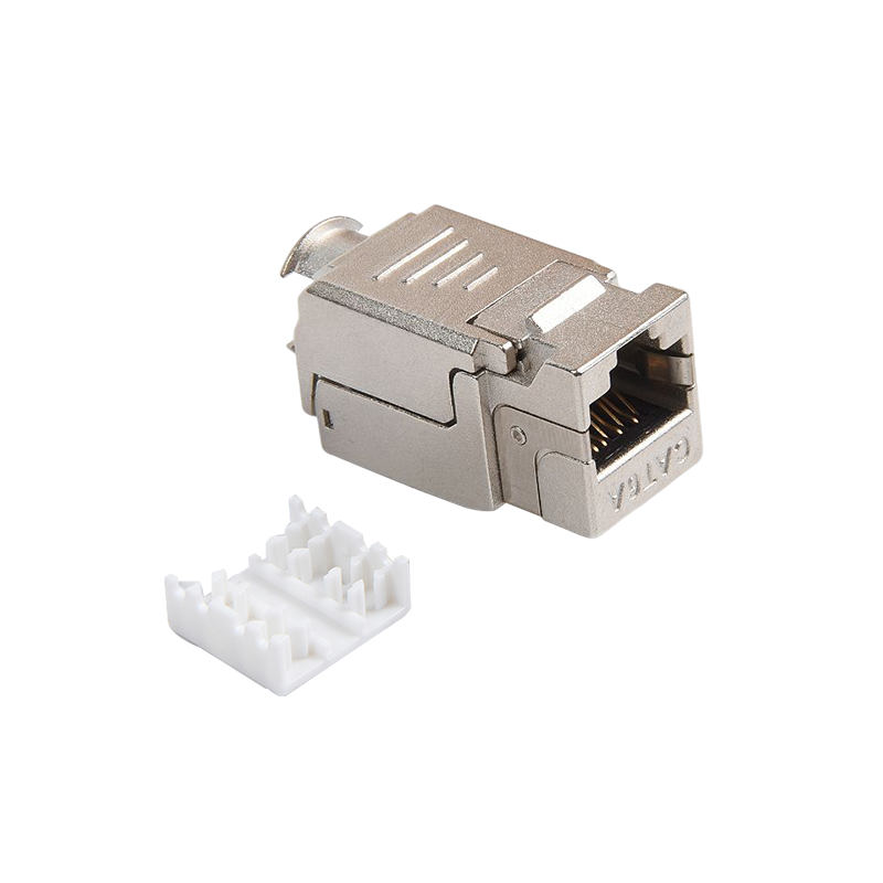SMT-1048T8C6A-FFTP 90 Grad abgeschirmt Cat6a Toolless Keystone Jack