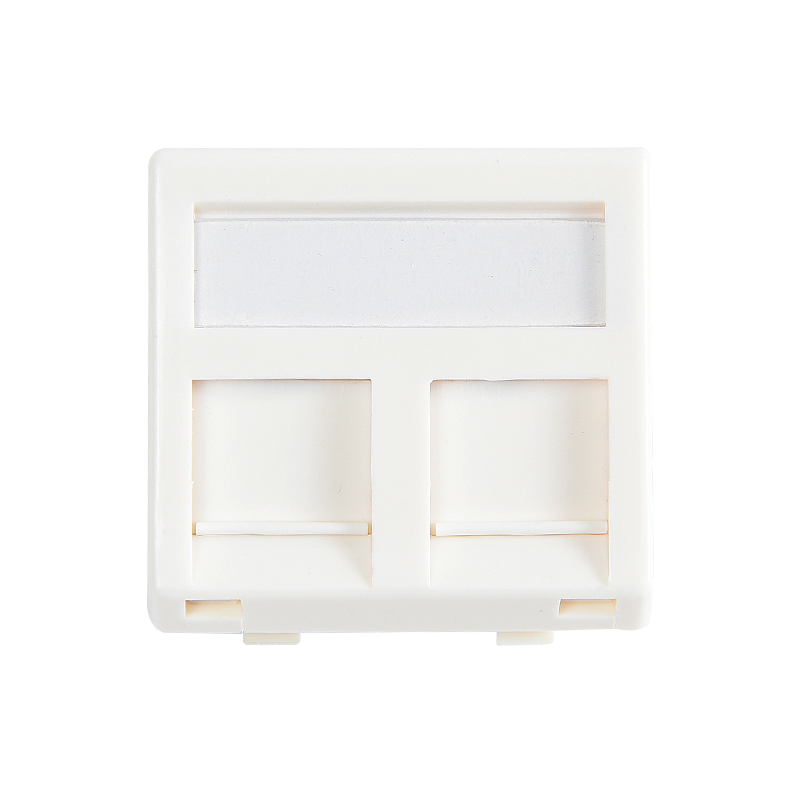 SMT-4312-45-2p 2 Ports 45 ° FACEAPLATE 45*45 mm